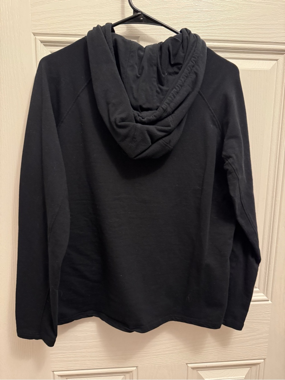ZYIA Quilted Black Pullover Hoodie - Picture 3 of 3